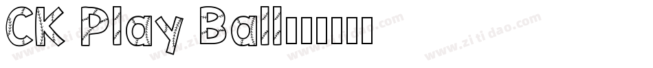 CK Play Ball字体转换